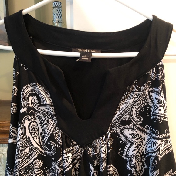 White House Black Market Layered Sleeveless Tunic Size Large - Picture 3 of 5
